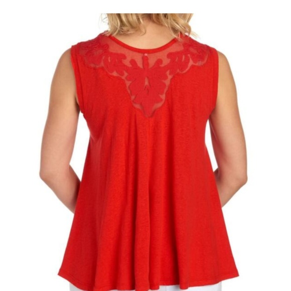 Free People Top Tank Meant to Be Red Size XS (Z14) - Picture 2 of 8